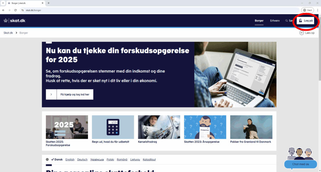 Guide til genbestilling af registreringsattest 1